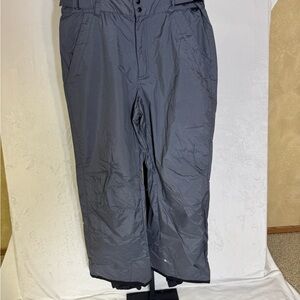 Men’s Columbia Large Gray Snow Pants